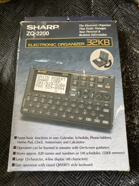 Sharp ZQ-2200 Electric Organizer