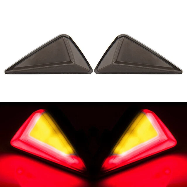 2 pz luci segnale di svolta motore LED segnale di svolta DRL frecce indicatore luminoso ROSSO