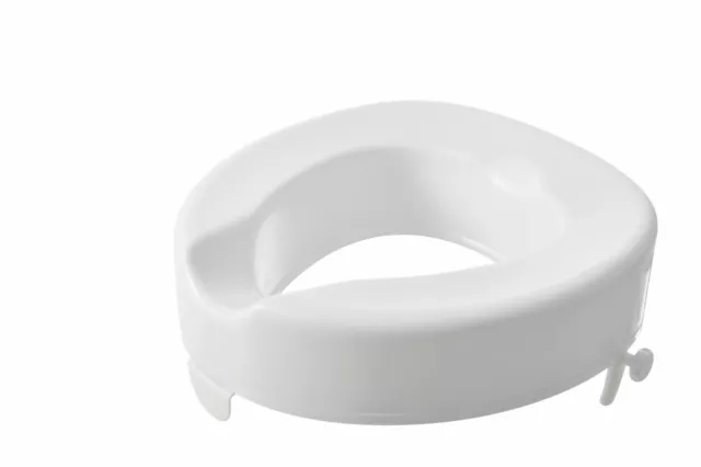 Sollevatore sedile WC rialzato 4"" (10 cm) Serenity Bariatric (fino al 34°) SENZA coperchio