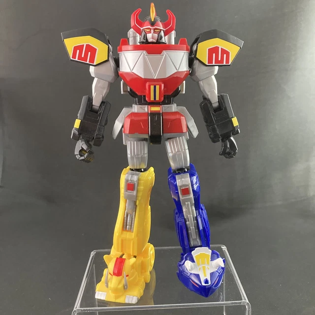 Bandai Mighty Morphin Power Rangers - Megazord Avec 6 Pilotes Et Mini Cristaux - Vintage