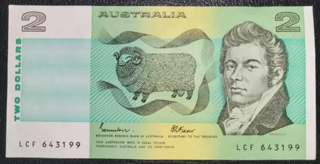 $2 Dollars ND (1984-1989) AUSTRALIA 🇦🇺 Banknote, Johnston & Fraser