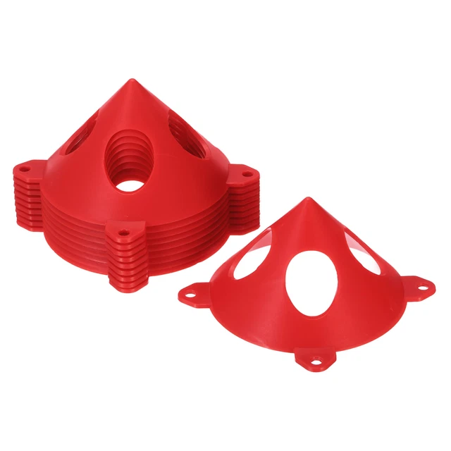 Pittura Supporti,10pz ABS Plastica Mini Cono Vernice Stand,Rosso