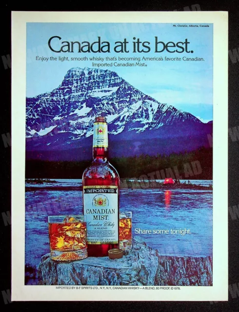 Canadian Mist Whiskey Whisky 1979 Trade Print Magazine Ad Alcohol Poster ADVERT