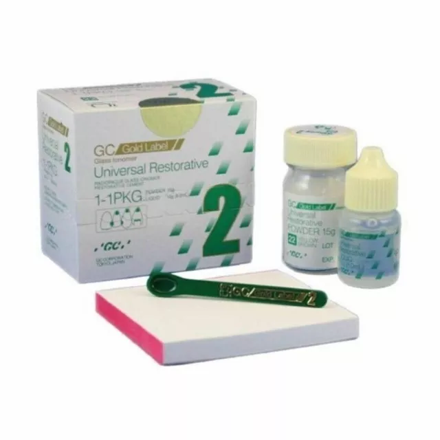GC Fuji 2 Large Universal Restorative Glass Ionomer Cement Dental Long Expiry