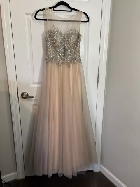 Camille La Vie Peach Size 0 Formal Prom Wedding Dress