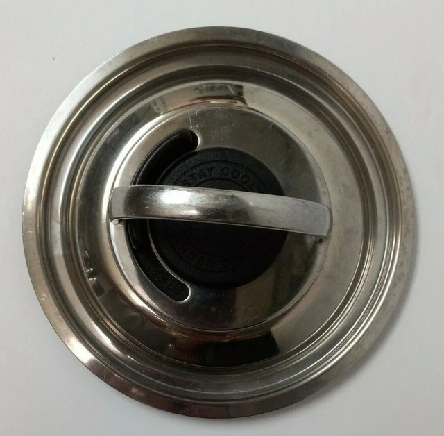 Tapa de olla SOLAMENTE diapositiva interior de protector de dedos de acero inoxidable. Diapositiva exterior de 5,5". 6"