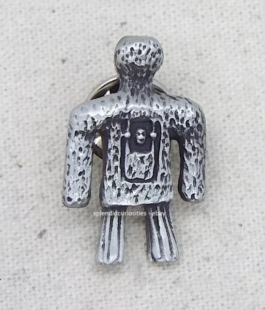 Wicker Man pin Badge (Pagan Pewter Brooch in Gift Pouch)