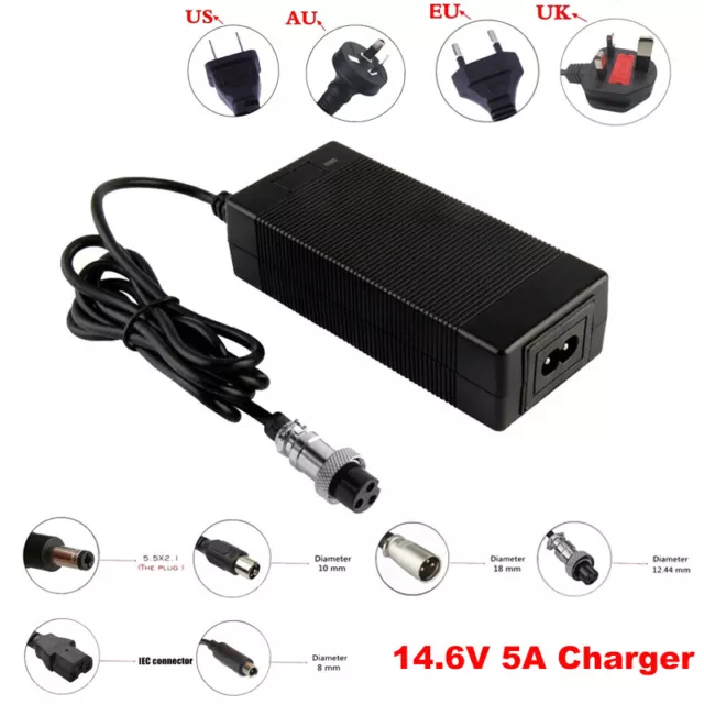 14.6V 5A LiFePo4 Akku Ladegerät für 4S 12V 14.4V LiFePo4 Battery Pack