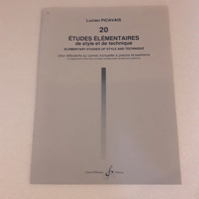 20 Etudes Elementaires de Style et de Technique - Couverture souple.Cornet..