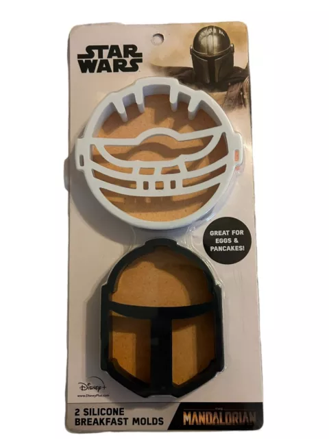 Disney’s Star Wars The Mandalorian 2 Silicone Breakfast Mold for Eggs & Pancakes