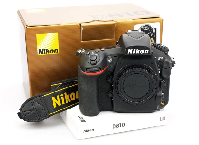Nikon D810 37MP Full Frame (FX) DSLR Camera Body - Near Mint + Boxed