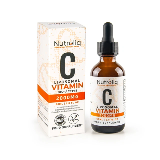NUTROLIQ LIPOSOMAL VITAMIN C Liquid Drops 2000mg Natural Orange
