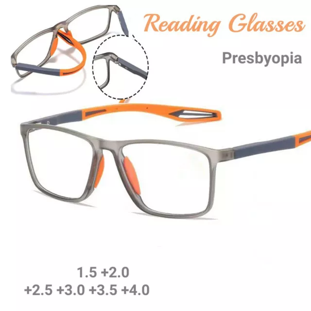 2024 Men's Sports Ultra-Light Anti-Blue Light Presbyopic Glasses Reading Glasses 2