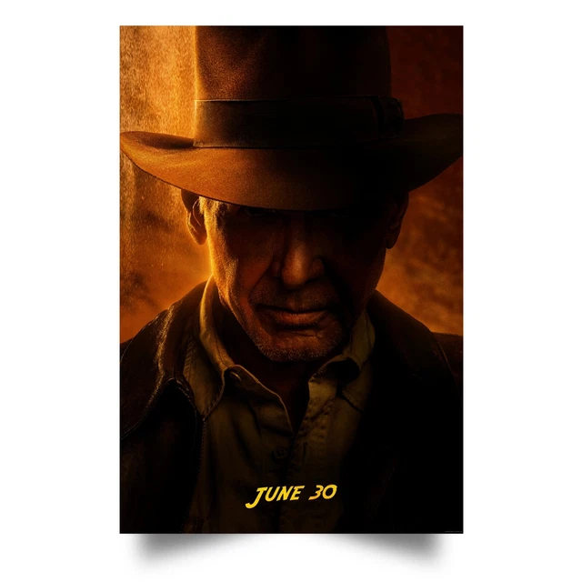 INDIANA JONES AND the Dial of Destiny 2023 Movies Poster Wall Art Full