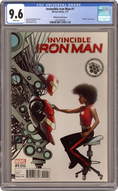 Invincible Iron Man 1C McKone 1:10 Variant CGC 9.6 2017 4021854009