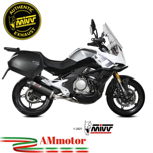 Pot Échappement MIVV Storm Pour Suzuki GSF 1200 Bandit 1996-2000 - Silencieux Oval Inox - Homologué CE
