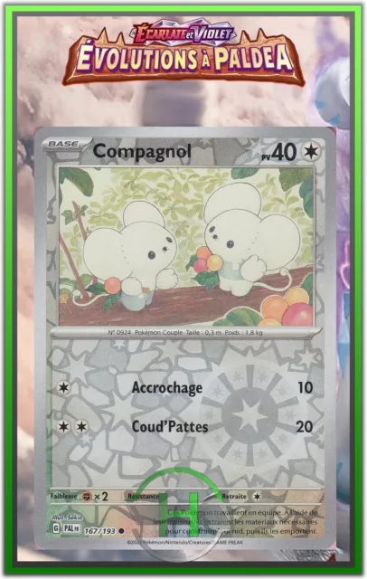 Compagnol Reverse - EV2:Évolutions à Paldea - 167/193 - Carte Pokémon FR Neuve