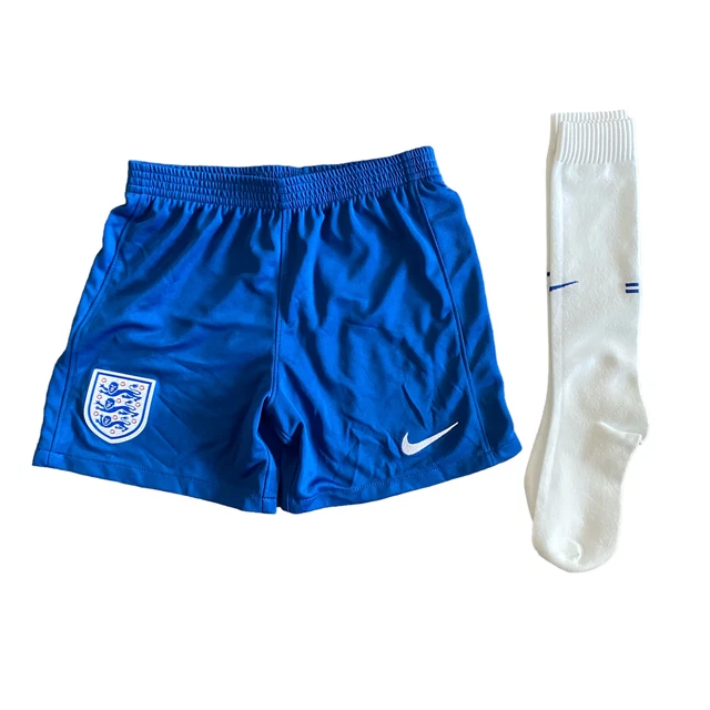 Set di pantaloncini e calzini Nike Home England per bambini (taglia 6-7y) - Nuovo