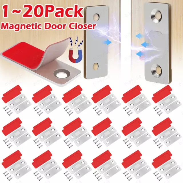 2-20 Pcs Very Strong Magnetic Catch Latch Ultra Thin For Door Cabinet Cupboard