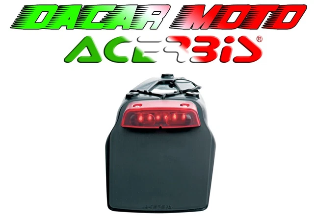 Support Plaque Immatriculation Pliable Pour Moto Enduro/Motard - Acier Inoxydable, Universel 125-450cc - Fabriqué En Italie