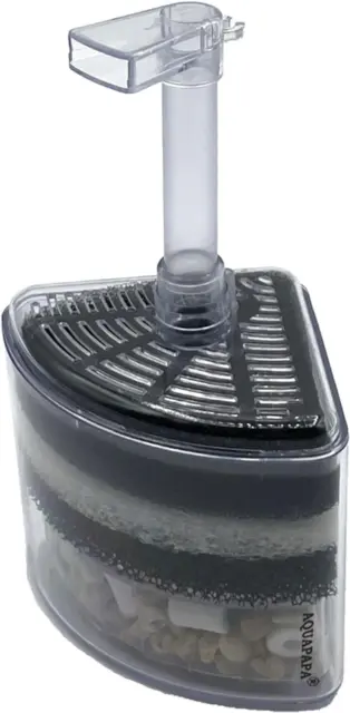 Corner Filter Bio Sponge Ceramic Air Pump Driven for Fry Shrimp Nano Fish Tank A