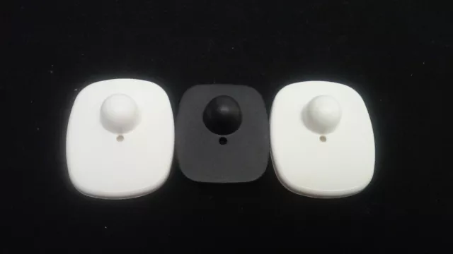 Medium size 1000 white Checkpoint Compatible EAS RF Anti Theft Security Tags 3