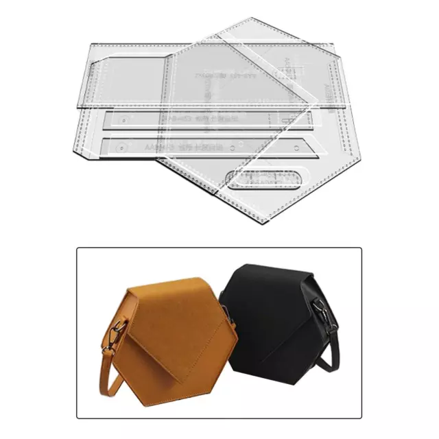 Shoulder Bag Acrylic Template Templates for Leather Craft Quilting DIY