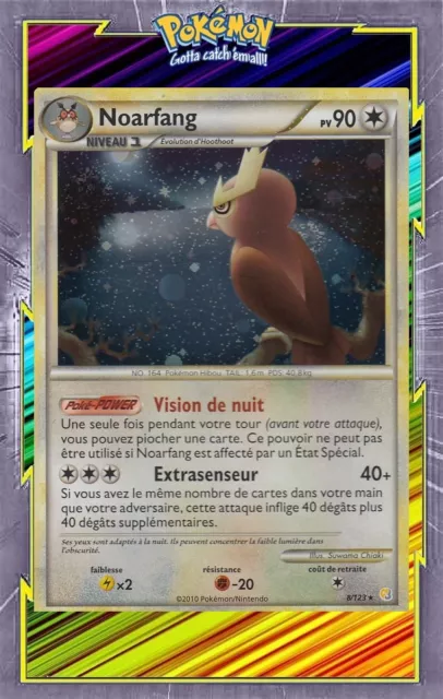 Noarfang Holo - HS01:HeartGold SoulSilver- 8/123 - Carte Pokemon Française