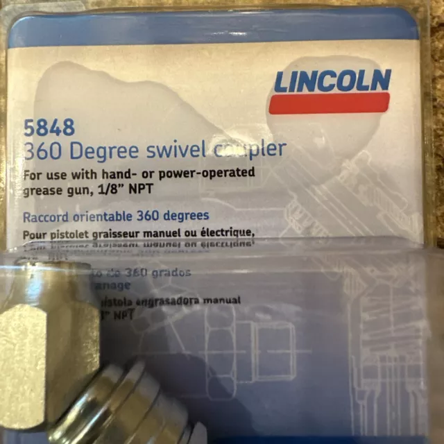 Lincoln 5848 -360 Degree Swivel Coupler Grease Gun