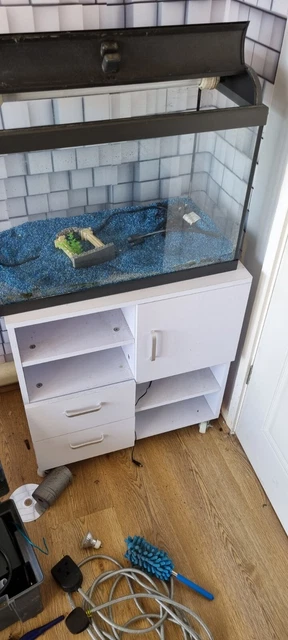 fish tank and cabinet