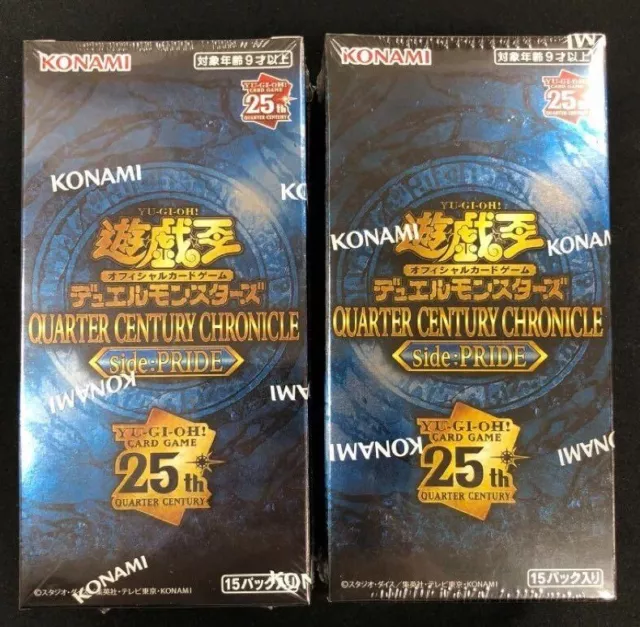 Yu-Gi-Oh Duel Monsters QUARTER CENTURY CHRONICLE side:PRIDE Box x2 Japanese