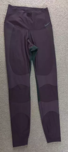 Nike Power Legend Compression Training Tights Womens S 861586-653 Plum Purple