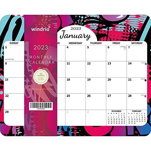 20232024 CALENDAR for Refrigerator Planner Jan. 2023 Jun