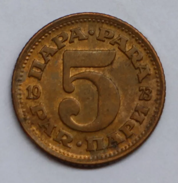 1973 Yugoslavia 5 Para Coin