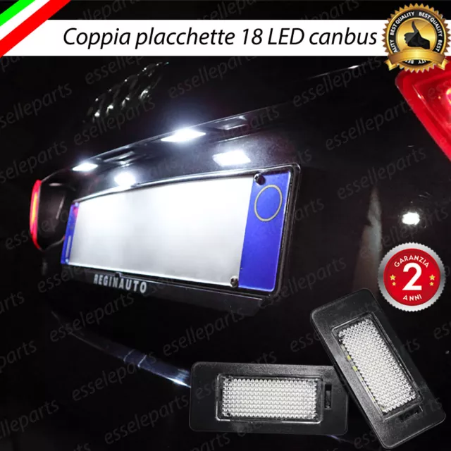 Coppia Placchette / Plafoniere 18 Led Luci Targa Canbus Vw Touareg