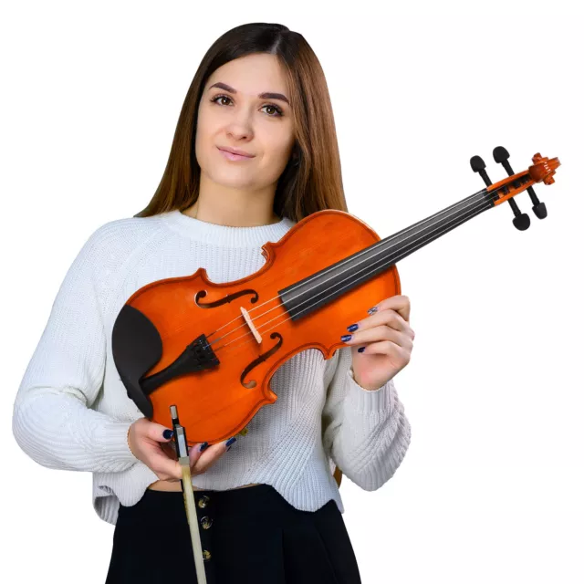 Violino 4/4 per Adulti con Accessori e Custodia Inclusi, 58.5 x 21.5 x 7cm 3