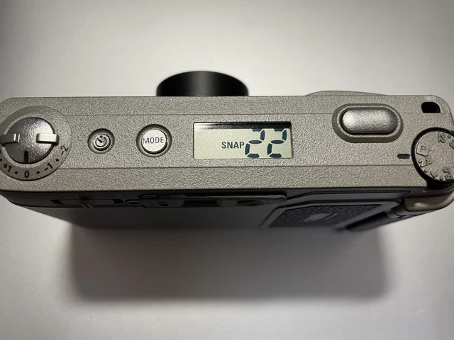 LCD works! [Near MINT w / case ] Ricoh GR1 Silver 35mm Film Camera From JAPAN