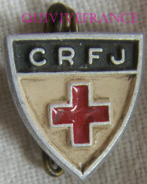 Insigne Croix-Rouge Française Jeunesse (CRFJ), Miniature, 1940, France, Original