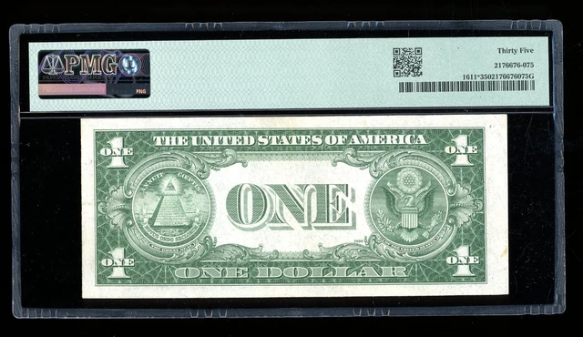 DBR $1 1935-B Silver Vinson STAR Fr. 1611* PMG 35 Serial *05907560B 2