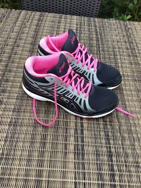 ASICS GEL Mt Womens Black/Grey/Pink Trainers Size 6.5/40 S39On £14.49 - PicClick UK