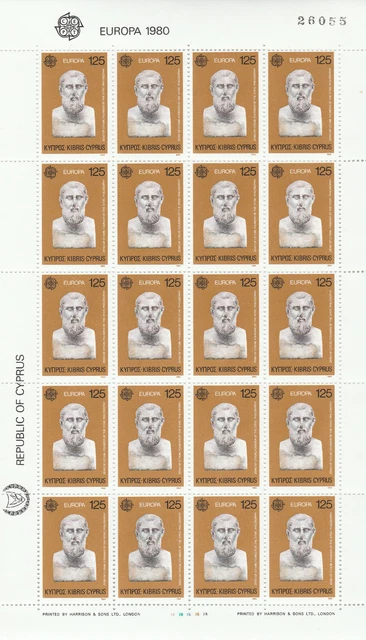 Zypern 1 a+b - 1980 - Cept Kleinbg. 520/521 - Postfr.