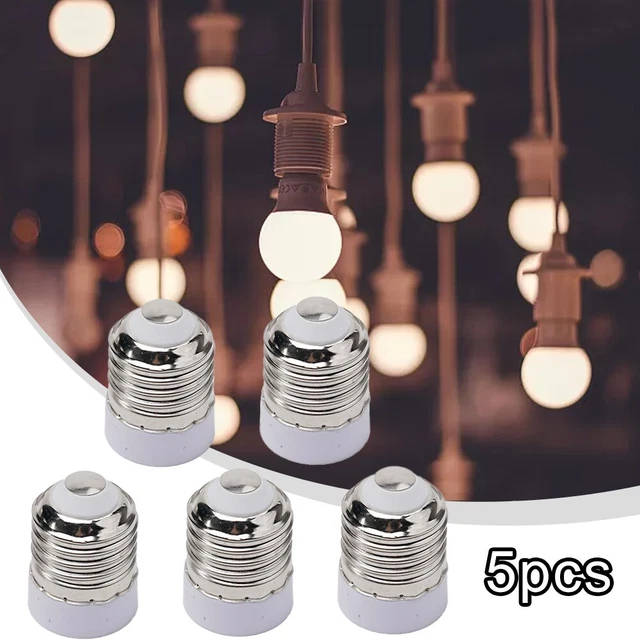 Voarge Lot de 4 adaptateurs de douille de lampe E14 vers E27 pour