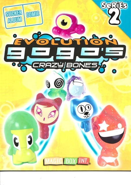 Evolution Gogos Crazy Bones Series 2 Sticker Book New By Magic Box 