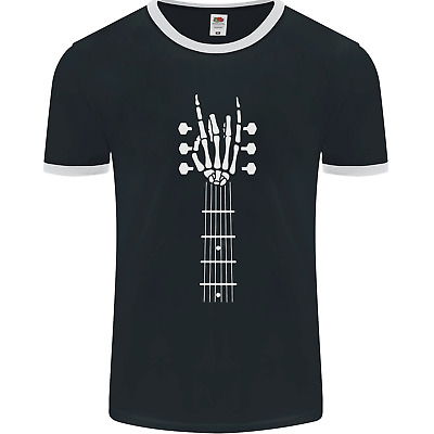 Rock & Roll Guitar Hand Guitarist Electric Mens Ringer T-Shirt FotL