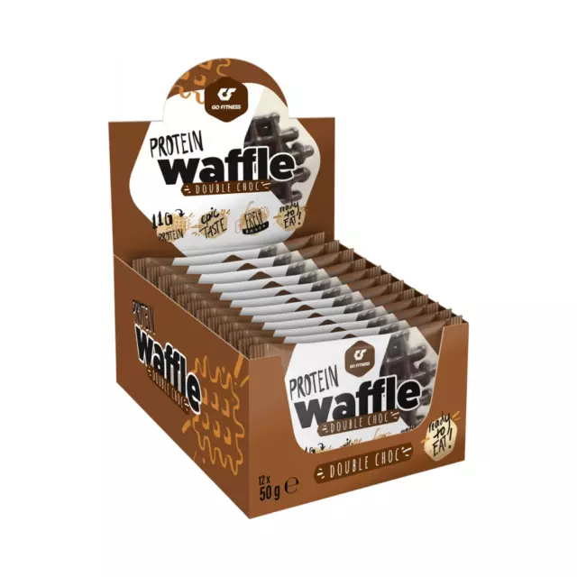 (600g, 38,98 EUR/1Kg) Go Fitness Protein Waffle (12x50g) Double Choc