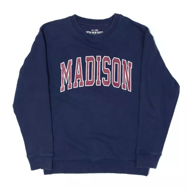SPAO NEW BASIC GARMENT Mens Madison Sweatshirt Blue M