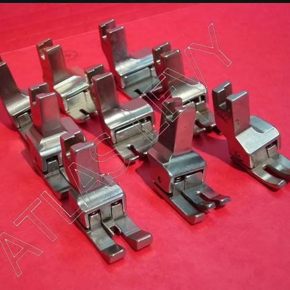 Set of Compensating Presser Feet for Sewing Machines
