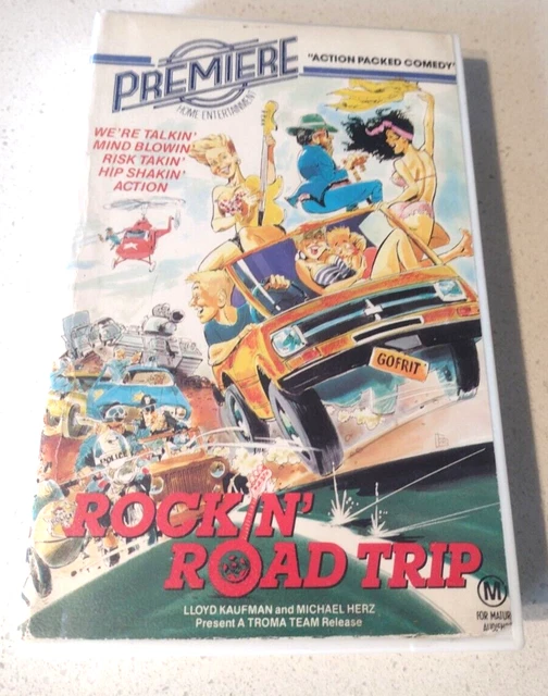 ROCKIN' ROAD TRIP VHS 1986 pal Big box ex rental Troma Premiere 159.95