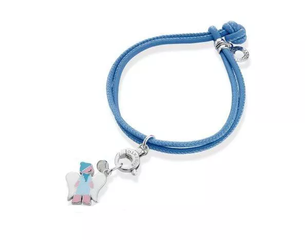 ROBERTO GIANNOTTI Bracciale ANGELI Figlio Figlia Rosa Azzurro Bimbo Bimba Charm 3