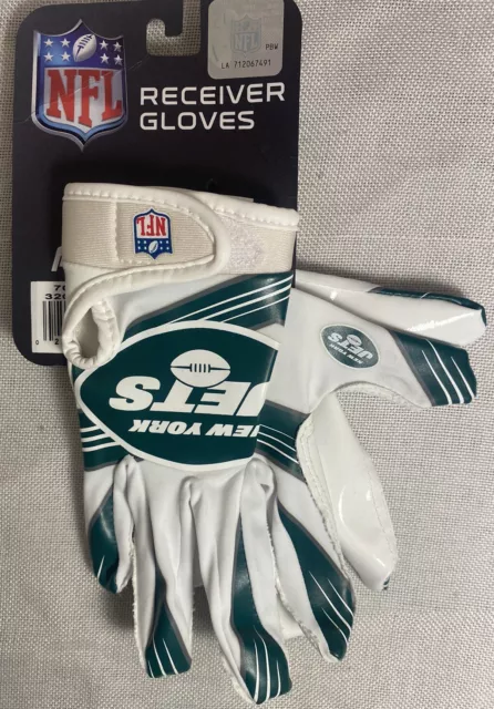 NFL Franklin New York Jets Youth Football Receiver Gloves  M/L Sports Gear